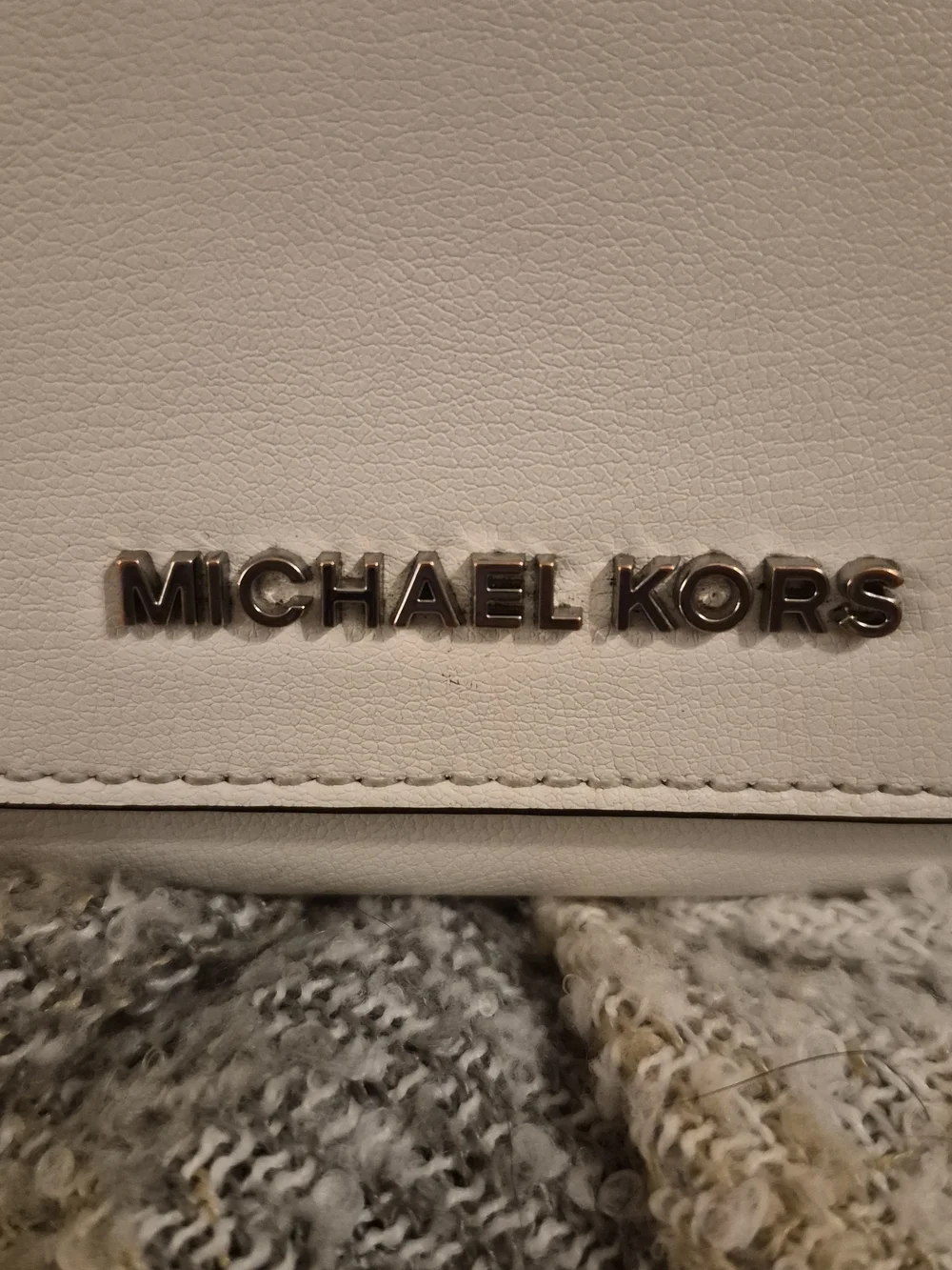 Michael Kors Jet Set Wallet, Cream with Silver-Tone Logo